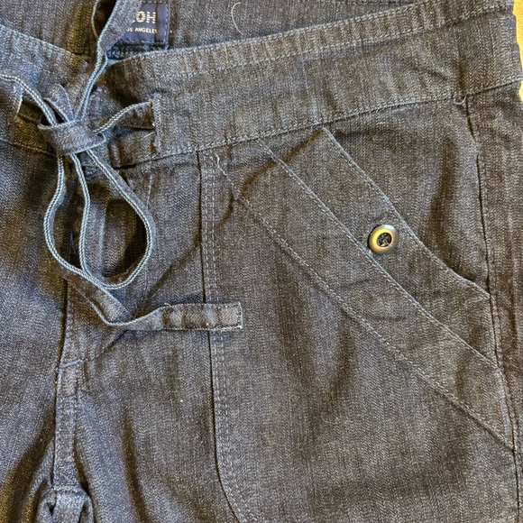 Citizens of Humanity COH Sunset Drawstring Wide Leg Flare Jeans Darkwash 8 - Picture 7 of 9